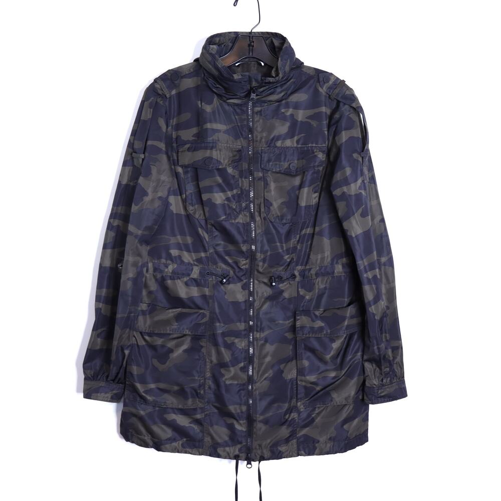 BLANC NOIR Mastermind Camo Anorak Jacket Hideaway Hood Long Sleeve Women's S